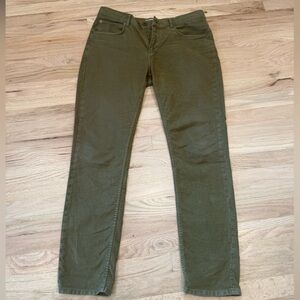 Billy Reid Slim Fit Olive Pants